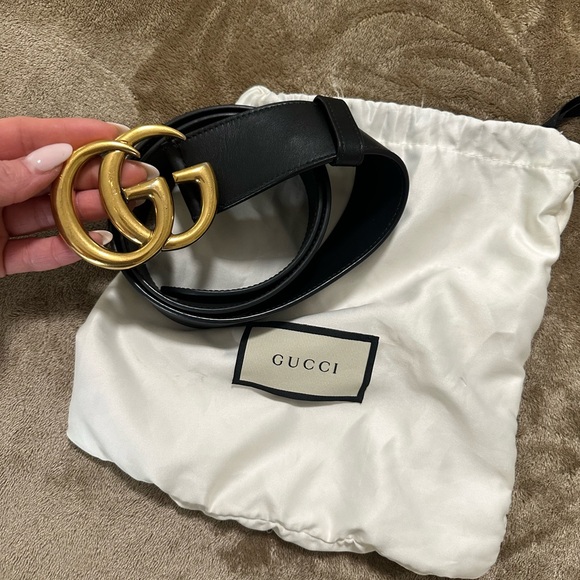 Gucci Accessories - Gucci Black and Gold Belt